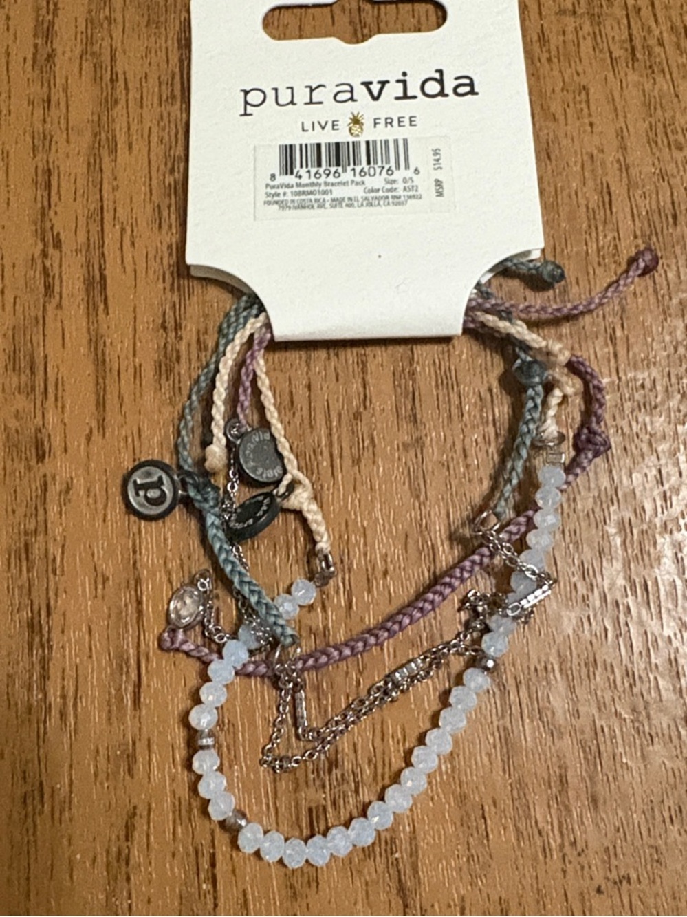 Pura Vida Mixed Bracelet Trio with Canvas Pouches — Blue, Burgundy, Mauve - Picture 7 of 7